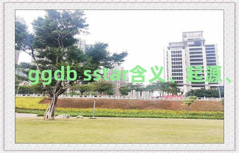 ggdb sstar含义、起源、相关知识